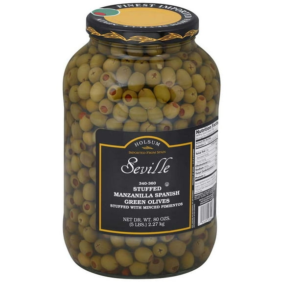 Savor Imports 340 - 360 Count Stuffed Manzanilla Olive, 1 Gallon -- 4 per Case.