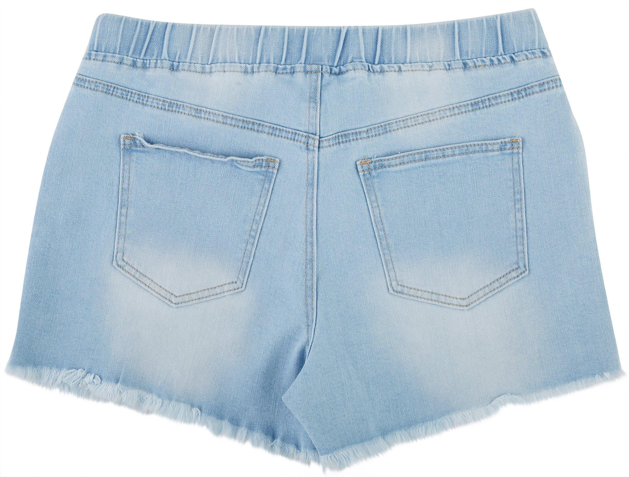 YMI Juniors Frayed Hem Jogger Denim 