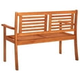 thumbnail image 4 of vidaXL Bench Natural wood Solid eucalyptus wood 47.2 in long Durable, 4 of 6