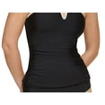 thumbnail image 2 of Calvin Klein BLACK V-Wire Bandeau Halter Tankini Swim Top, US X-Small, 2 of 3