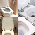 thumbnail image 5 of Zinc Alloy Toilet Seat Hinge Replacement for Wood, Resin, and MDF Seats, 5 of 5