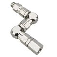 thumbnail image 4 of 1/4 Z-Type Joint Paint Sprayer Pump Accessory 1/4 (M) X 1/4 inch (F) Z-Swivel 6500PSI Stainless Steel 360° Rotation, 4 of 7