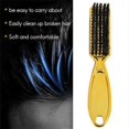 thumbnail image 5 of Fade Brush Comb Scissors Cleaning Brush Barber Shop Skin Fade Vintage Oil Head Shape Carving Cleanin, 5 of 5