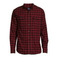 thumbnail image 4 of George Men's Long Sleeve Flannel Shirt, Sizes XS-3XLT, 4 of 8
