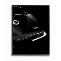 Stupell Industries Vintage Sports Car Black Silver Minimal Photograph Designed by Mark Rogan