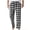 White, variant on Straight pants Checkered Men's Plaid Pajamas Straight Yoga Pants Home Pants Casual Pants Men Clothes