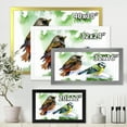 thumbnail image 4 of Designart 'Forest Birds Sitting On Snowy Fir Tree Branch' Traditional Framed Art Print, 4 of 4