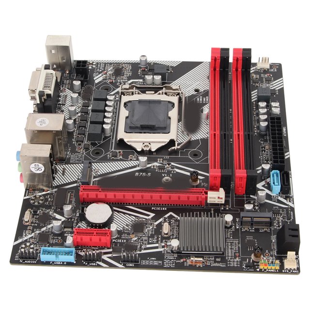 DDR3 Mainboard, HD Multimedia Interface Up To 64GB B75 S Support VGA DVI Mainboard For Desktop PC