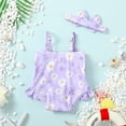 thumbnail image 3 of Saeaby Sleeveless Suspender Bowknot One-Piece Swimsuit (Girl’s, Size 0-3 Months), 3 of 8