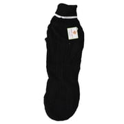 X-Large (24-29" Neck to Tail) Fashion Pet Black Cable Knit Sweater