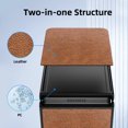 thumbnail image 6 of Elegant Choise Phone Case for Samsung Galaxy Z Flip 4 5G Leather Hybrid Hard Shockproof Cover, Brown, 6 of 14
