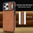 thumbnail image 7 of Case for iPhone 17 Pro Max, Magnetic Slim Leather Cover Wireless Charging Anti-Slip Case Camera Protection Shockproof Shell, 7 of 7
