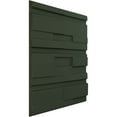 thumbnail image 2 of 19 5/8"W x 19 5/8"H Offset Brick EnduraWall Decorative 3D Wall Panel, UltraCover Satin Hunt Club Green (Covers 2.67 Sq. Ft.), 2 of 6