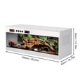 thumbnail image 2 of 39"x16"x16" Reptile Glass Tank, Professional Terrarium, Spacious Habitat for Bearded Dragons Frogs(Dual Temperature Control), 2 of 9
