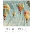 thumbnail image 5 of Retro Hot Air Balloon Wrap Around Bed Skirts for King Bed 16" Drop, Bed Skirt with Adjustable Elastic Belt Dust Ruffle Bed Valance for Bedroom Hotel Luxury Modern Flying Balloon Bed Frame Cover, 5 of 7