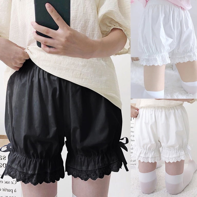 Femme Fille Lolita Ruche Bloomer Citrouille Short Pantalon Dentelle Bord Sweet