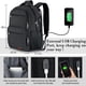 thumbnail image 5 of Mochila BIKROD para hombre y mujer resistente al agua negra, 5 of 8