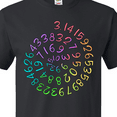 thumbnail image 4 of Inktastic Pi Day Pi Numerals in Rainbow Spiral T-Shirt, 4 of 5