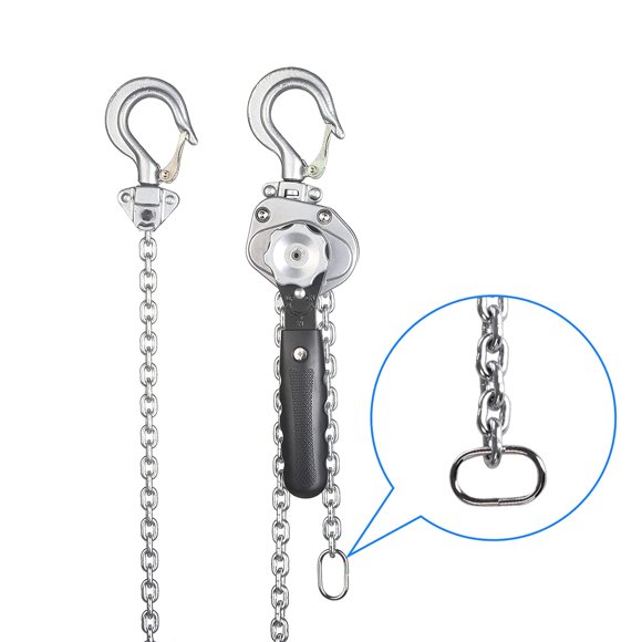 Amarite Mini Lever Chain Hoist 1/2 tonï¼Small Come Along 1100 lbs 5ft Lift ï¼Weighs just 5.8 pounds