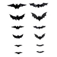 thumbnail image 2 of Murciélagos Decoración de Pared Suministros para Fiestas Decoración de Halloween Pegatinas Decorativas de Pared para Hacer Tú Mismo 12 piezas, 2 of 9