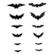 thumbnail image 2 of Adhesivos decorativos de pared con murciélagos para habitaciones, decoración de Halloween, artículos de fiesta negros. 12 piezas, 2 of 9