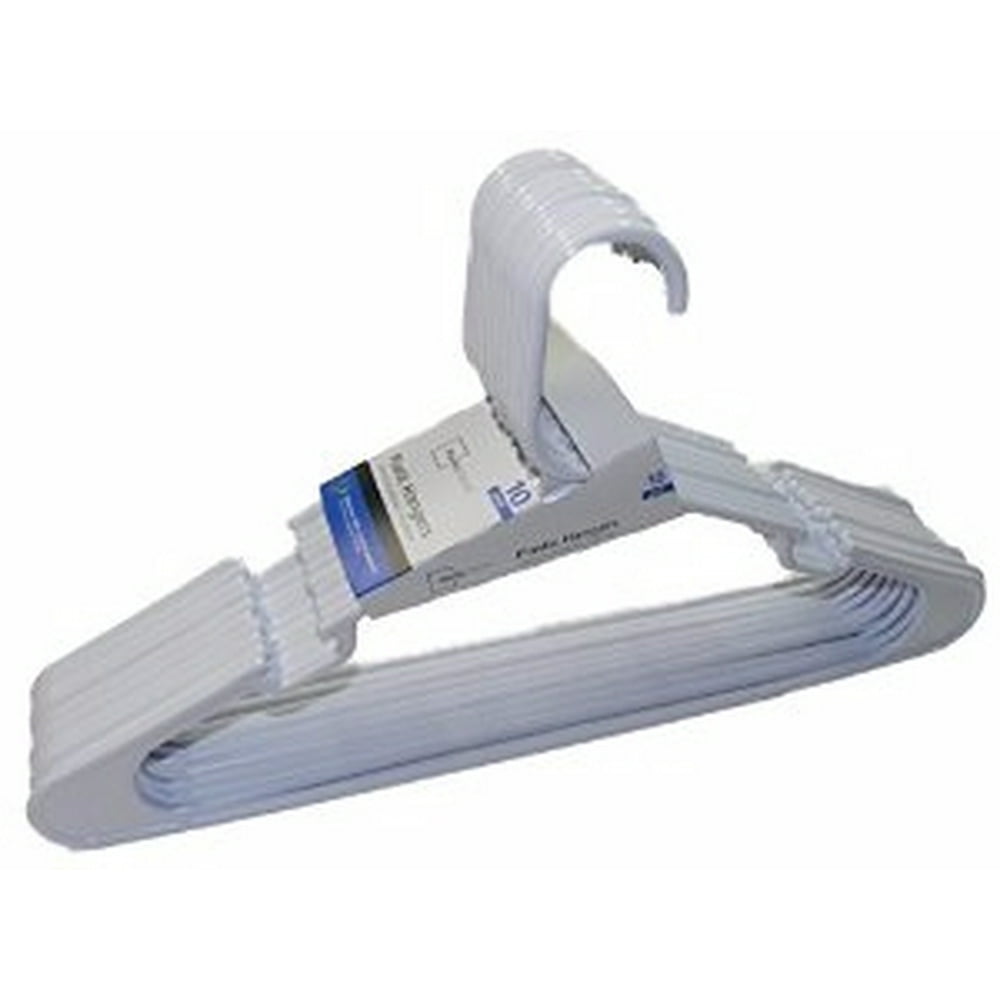 Mainstays Mainstays Hangers, White, 10 ct