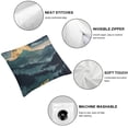 thumbnail image 4 of Acheng Mountain Throw Pillow Covers,Tree Pillow Cover Decorative Pillows Nature,Yellow Blue Black Camping Pillow Covers Set of 2 for Couch Sofa Cabin Decor Forest Pillow Case,Pillow Mountains White, 4 of 6