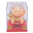 thumbnail image 1 of Solar Waving Lucky Cat, Solar Powered Fortune Cat with Vibrant Cheerful Design for Home Office Car Decor ABS Material, 1 of 7