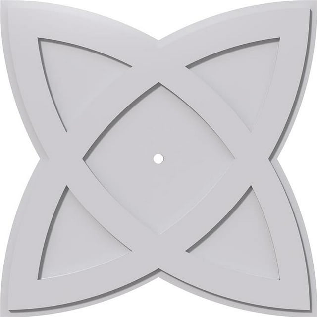 Ekena Millwork CMP30CM-01000 30 in. OD x 1 in. ID Square Cosmo Architectural Grade PVC Contemporary Ceiling Medallion