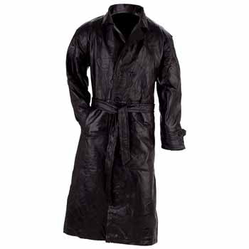 Giovanni Italian Leather Trench Coat - Small (pack Of (Best Italian Leather Jackets)