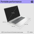 thumbnail image 3 of HP 17 Flagship Business Laptop, 17.3" HD+ Diagonal, AMD Ryzen 5 7530U, 16GB RAM, 1TB SSD, Wi-Fi 6, AMD Radeon Graphics, Windows 11 Pro, 3 of 7