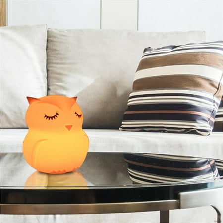 

Portable Silicone Owl Night Light Rechargeable/Battery Dimmable For Toddler