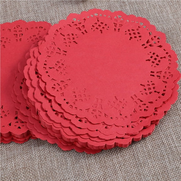 WRITWAA Food Paper Doilies 100 Pcs for Weddings, Parties, Table Decoration, Baking, and Crafts
