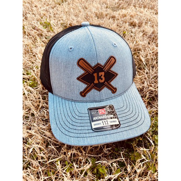 Kids baseball hat, Kids name Personalized Hat, Baseball Hat, Personalized Boys Hat, Team Hat, Youth Custom Hat, Leather Patch Hat,