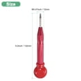 thumbnail image 3 of Uxcell 1-Pack Punzón Automático, 5.2" Punzón de Clavo de Resorte de HSS con Tapa de Almohadilla para la Palma para Placa de Acero/Tablero de Madera/Vidrio [Rojo], 3 of 7