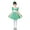 Green, variant on Girl Flower Tulle Dress Elegant Toddler Birthday Party Dresses Yellow 4-5 Years