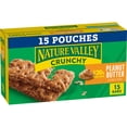thumbnail image 3 of (6 pack) Nature Valley Crunchy Granola Bars, Peanut Butter, 30 Count, 22.35 oz (15 Pouches), 3 of 16