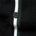 thumbnail image 5 of GBSYEWXS Men Pullover Sweaters Stretch Long Sleeve V-Neck Cardigan Solid Color Casual Black Sweater, 5 of 6