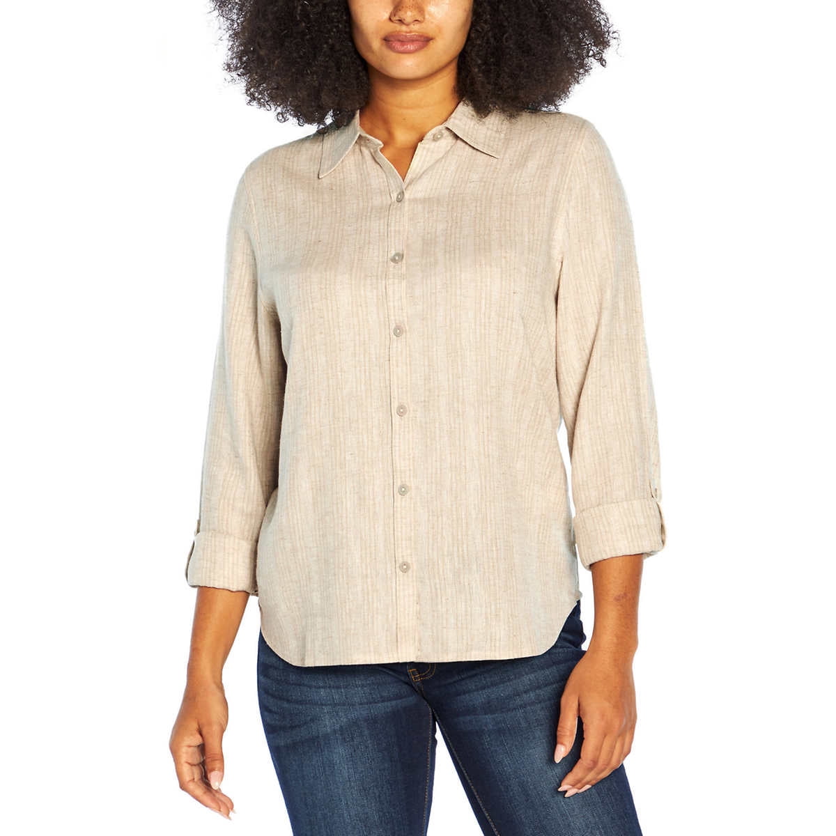 Orvis Ladies' Long Sleeve Linen Blend 