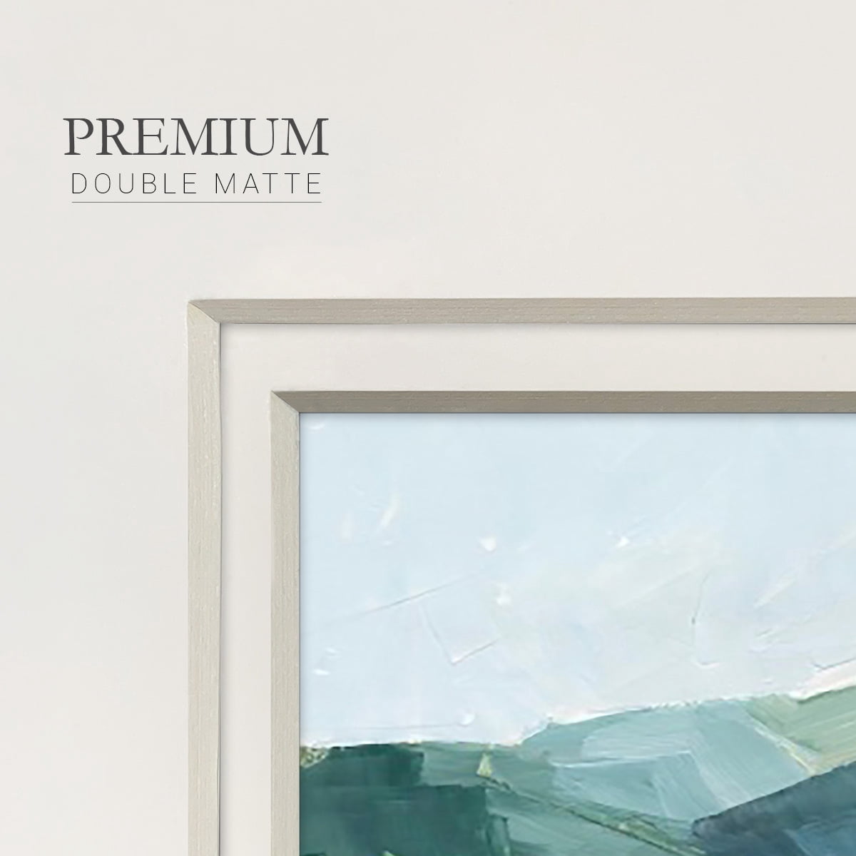Green Grey Mountains IPremium Framed Print