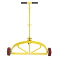 thumbnail image 4 of Kselythan 55 Gallon Drum Dolly,Oil Drum Roller Cart Low Profile Barrel Dolly,1200 Lb Capacity,With 3 Wheels,Heavy Duty Drum Dolly,For Workshop Warehouse Factory, 4 of 7