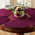 thumbnail image 5 of Collections Etc Kitchen Table Placemat and Centerpiece Set - 7 Pc, Holiday Green, 5 of 5