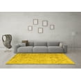 thumbnail image 3 of Ahgly Company Machine Washable Indoor Rectangle Persian Yellow Traditional Area Rugs, 3' x 5', 3 of 4