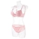 thumbnail image 1 of Women Underwear Set Pink Lace Bra and Panty 1Set for Women, 1 of 5