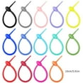thumbnail image 3 of Colorful Silicone Reusable Bag Ties Silicone Reusable Bag Wire Candy Colored Wire Ties for Bundling and Crafting, 3 of 8