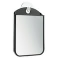 thumbnail image 6 of mDesign Fog Free Bathroom Shower Shaving Mirror - Black/Brushed, 6 of 6