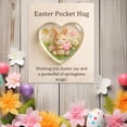 thumbnail image 5 of Easter Pocket Hug Token - Pocket Hug Bunny A Little Pocket Hug, Pocket Hug Cards Holiday Pocket Hugs, Small Gift Idea Mini Pocket Hug Card(1pc), 5 of 5