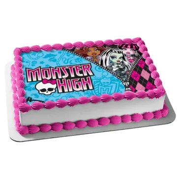 Monster High School Birthday Edible Image Cake Topper For Half Sheet Cake By TNCT