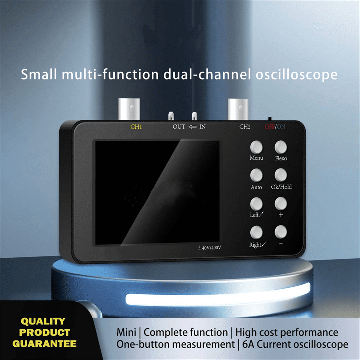 Digital Oscilloscope Dual-Channel 50M Sampling Rate 10M Analogue Bandwidth 6A Current Waveform Measurement B