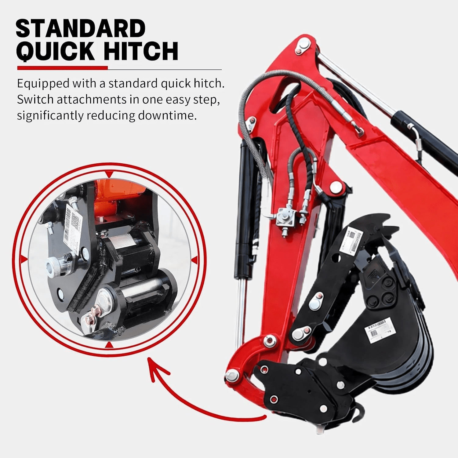 MachP 1.4-Ton Mini Excavator – Kubota Z482 Diesel Engine, 11.4HP, Full Hydraulic Pilot Control, 2800lb US In-Stock for Tight Space Construction, Landscaping, Farming,EPA Certified